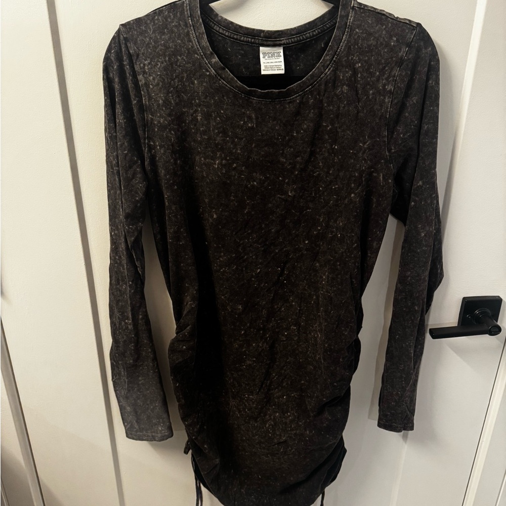 PINK Victoria's Secret Charcoal Long Sleeve Top